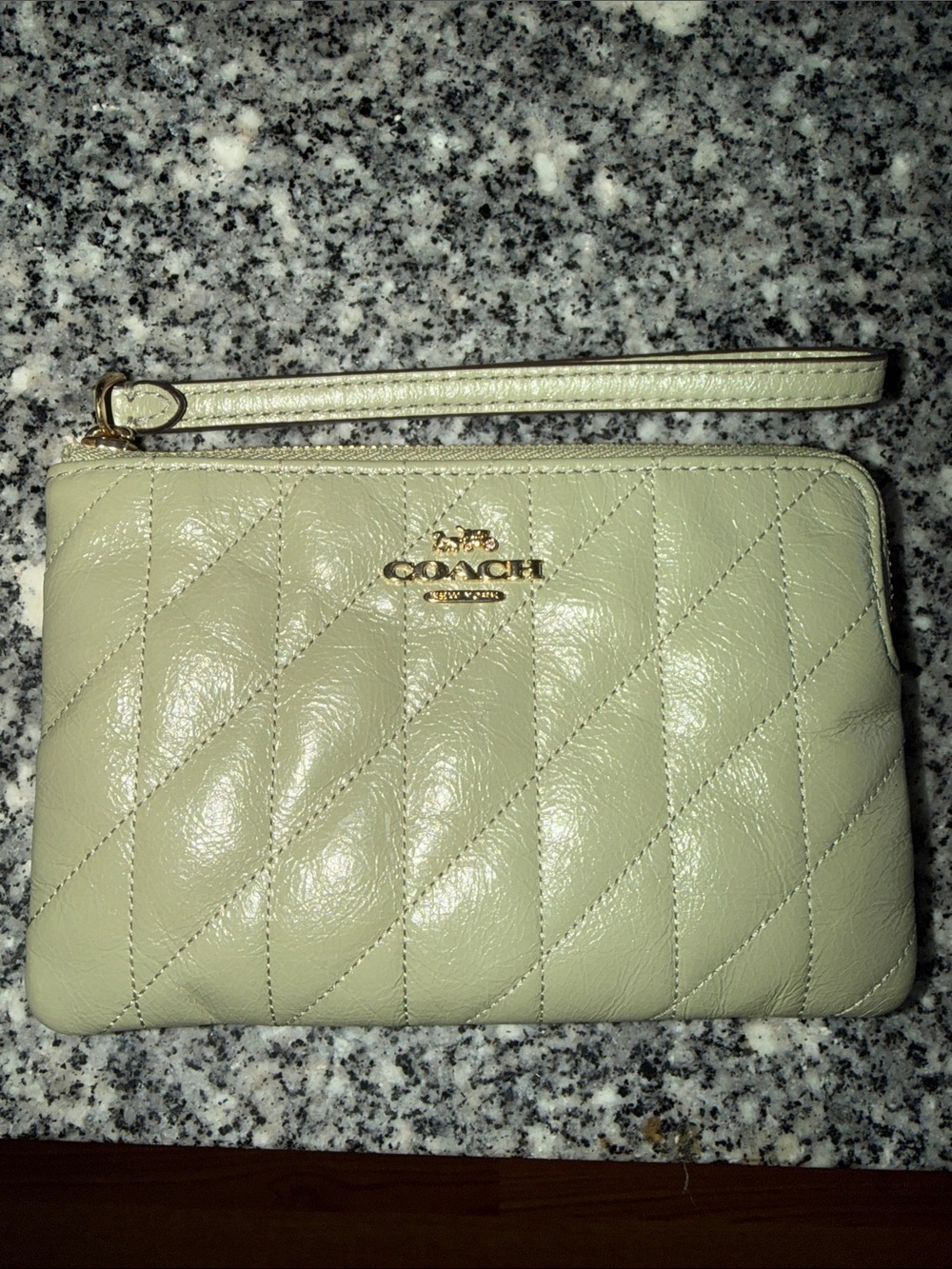 COACH Quilted Leather Wristlet